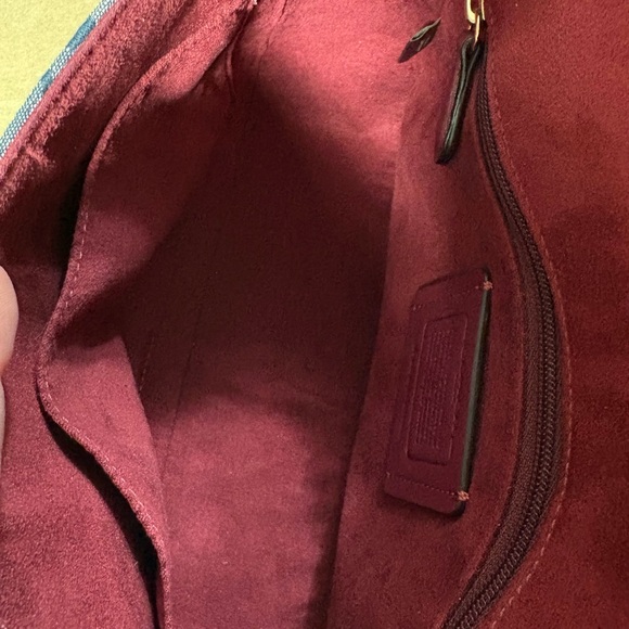 Coach Marlie top handle satchel in denim signature chambray C4921 - Picture 11 of 11